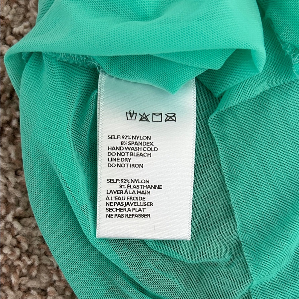 Urban Outfitters Teal Ruffle Off-Shoulder Blouse - Picture 4 of 4
